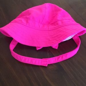 Hot pink visor hat